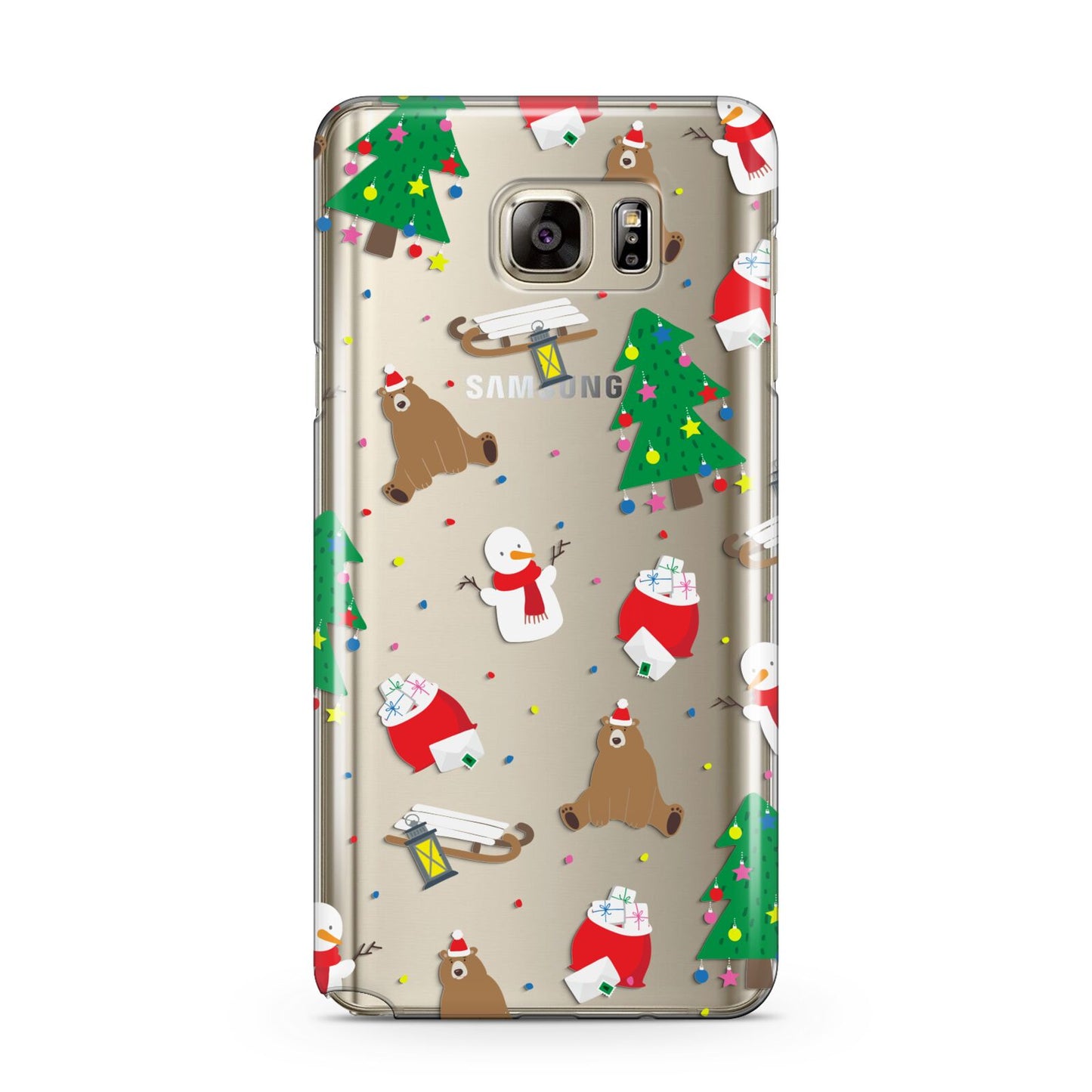 Christmas Clear Samsung Galaxy Note 5 Case