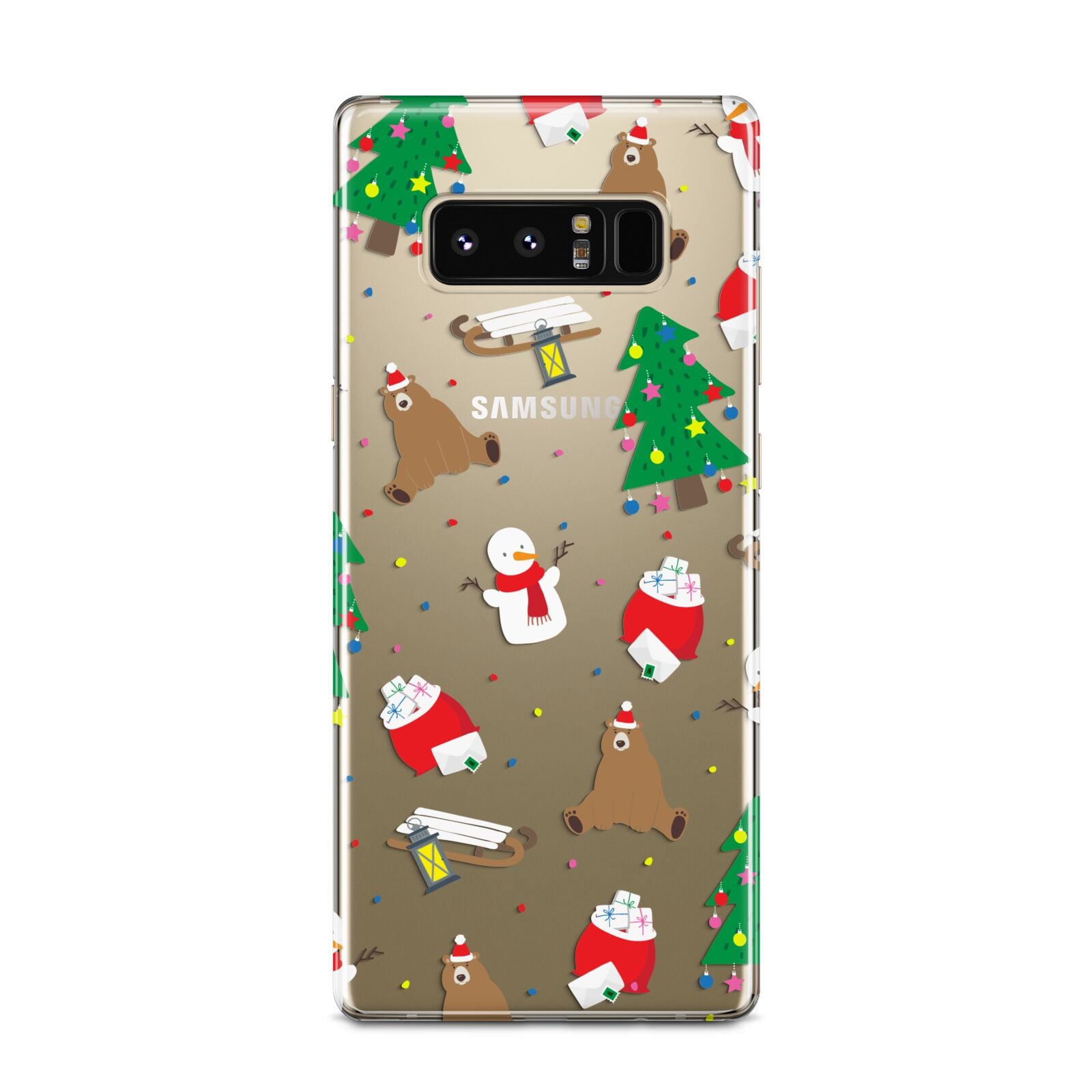 Christmas Clear Samsung Galaxy Note 8 Case
