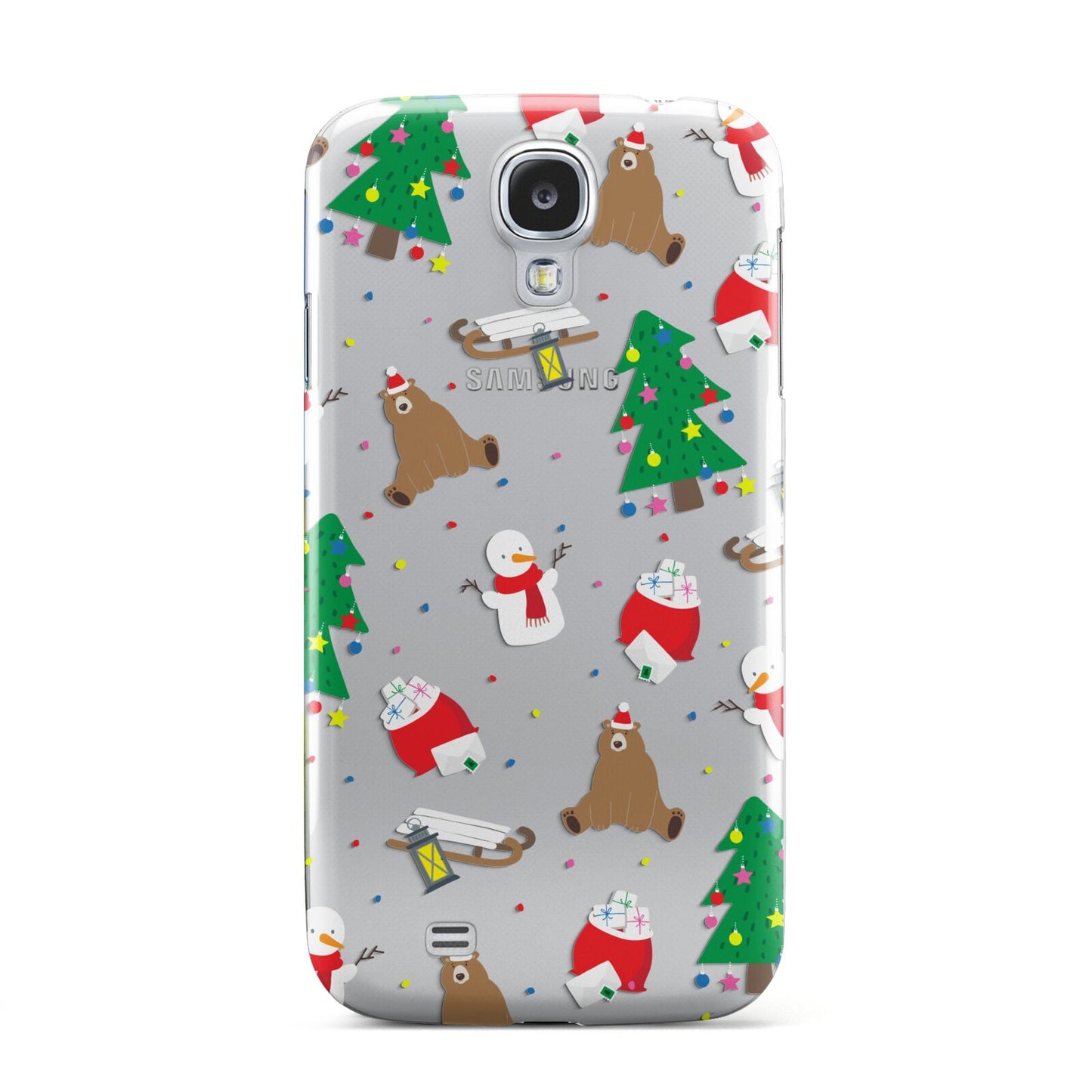 Christmas Clear Samsung Galaxy S4 Case
