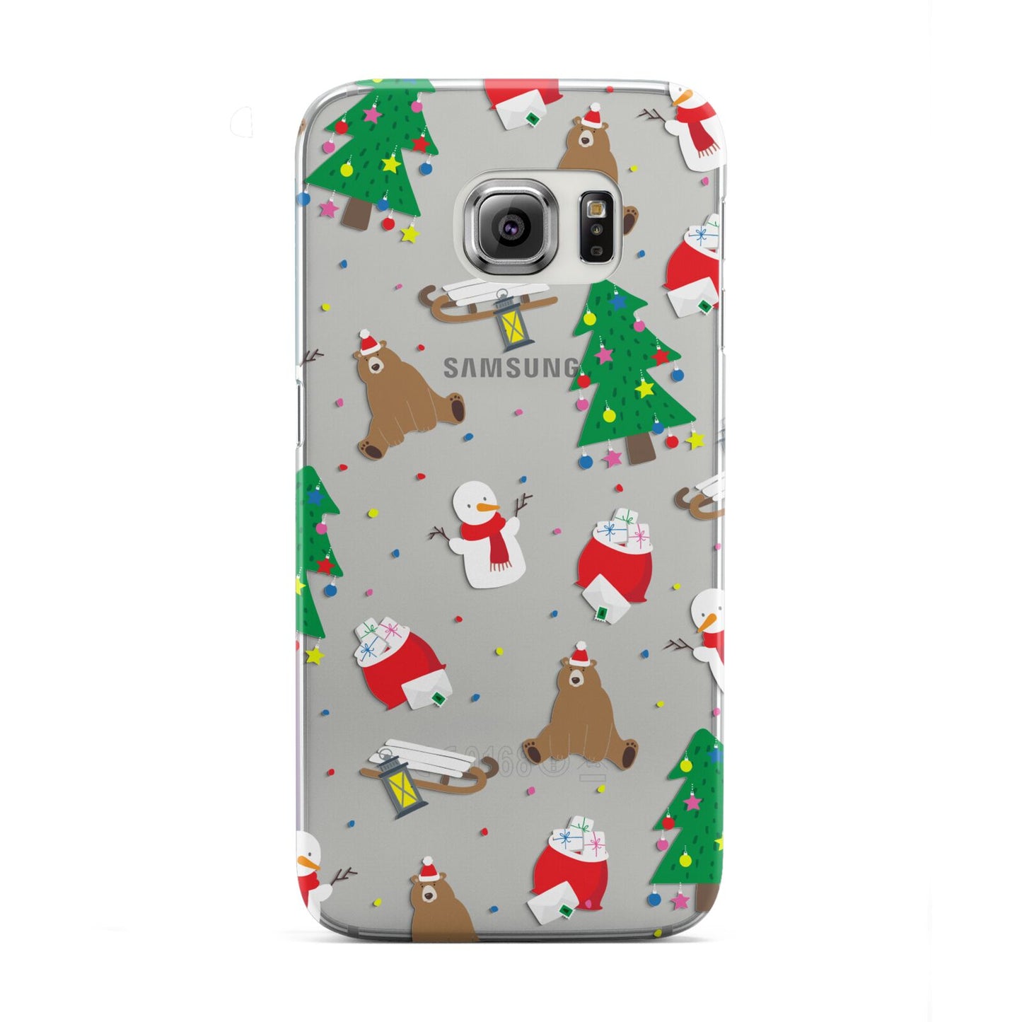 Christmas Clear Samsung Galaxy S6 Edge Case