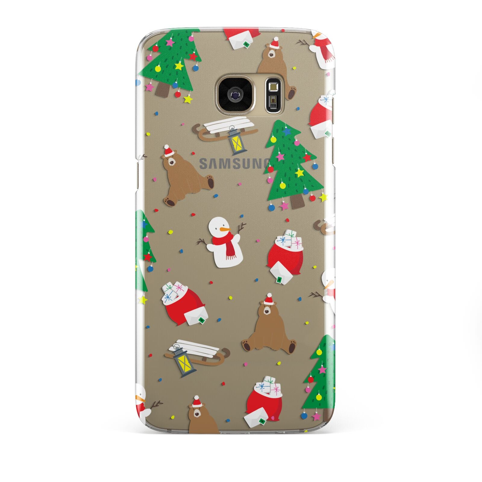 Christmas Clear Samsung Galaxy S7 Edge Case