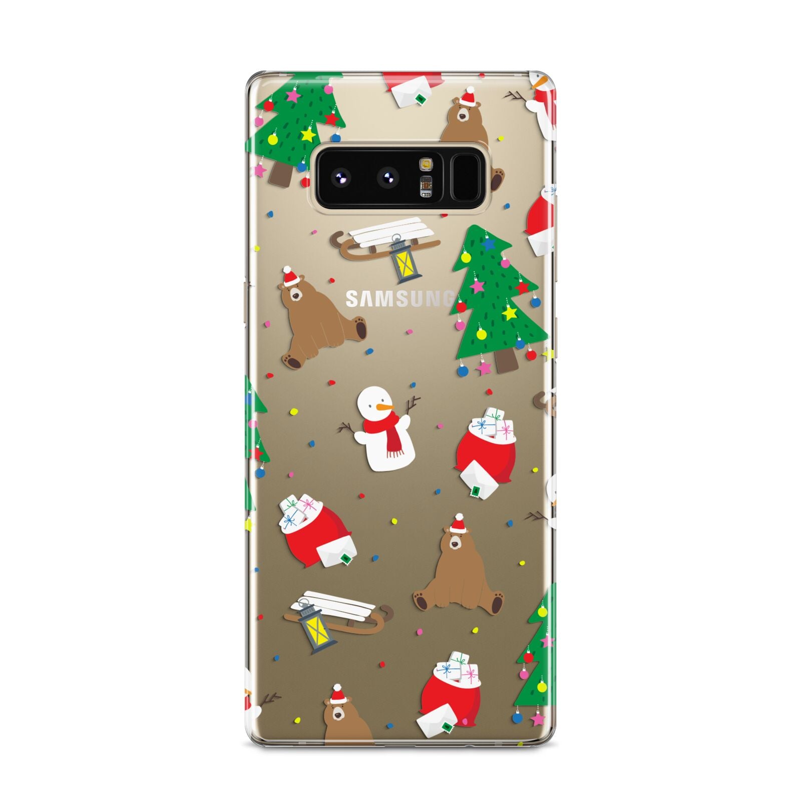 Christmas Clear Samsung Galaxy S8 Case