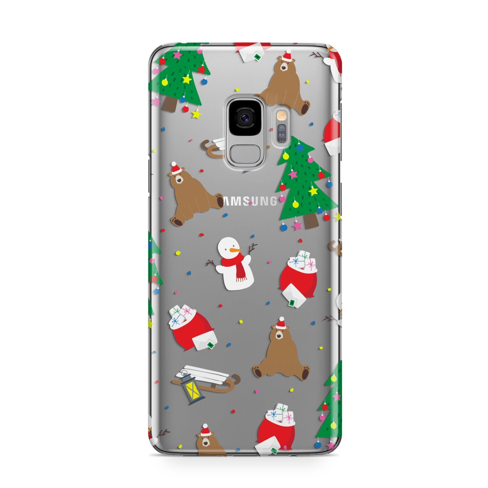 Christmas Clear Samsung Galaxy S9 Case