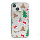 Christmas Clear iPhone 13 Mini TPU Impact Case with White Edges