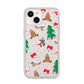 Christmas Clear iPhone 14 Clear Tough Case Starlight
