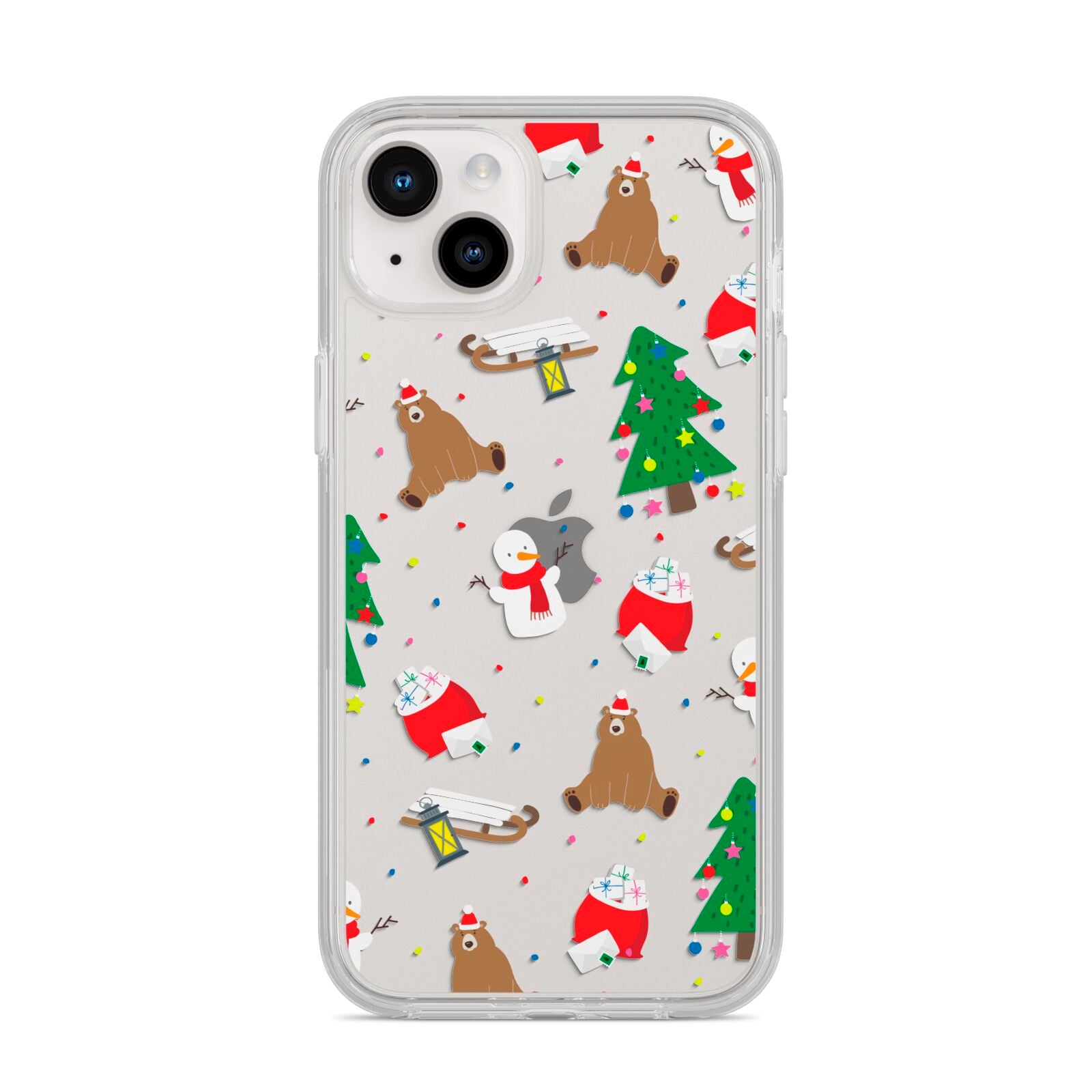 Christmas Clear iPhone 14 Plus Clear Tough Case Starlight