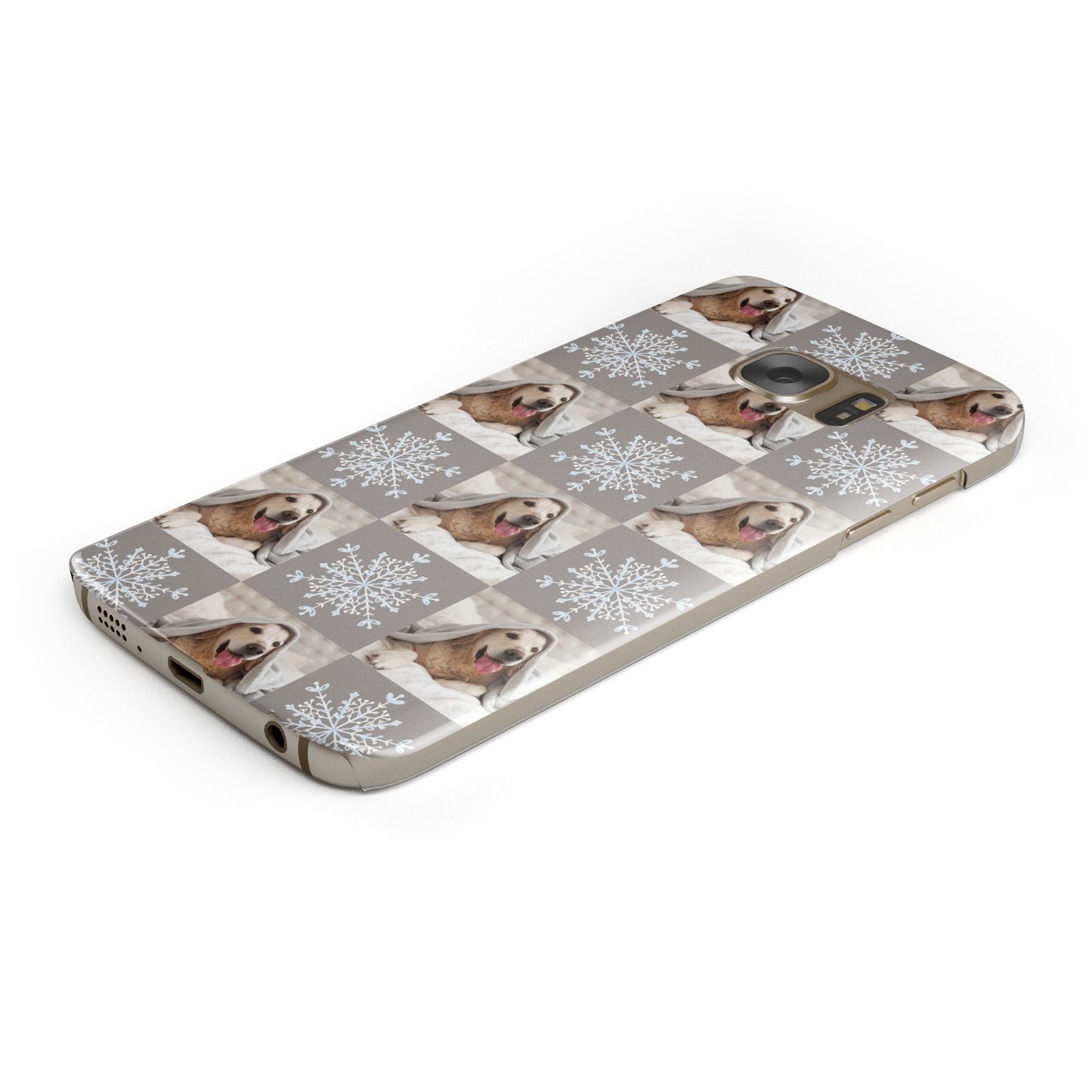 Christmas Dog Photo Samsung Galaxy Case Bottom Cutout