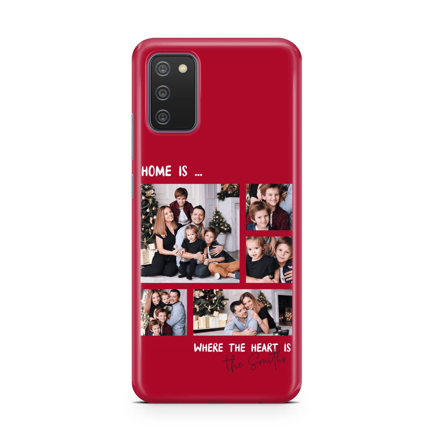 Christmas Family Photo Personalised Samsung A02s Case