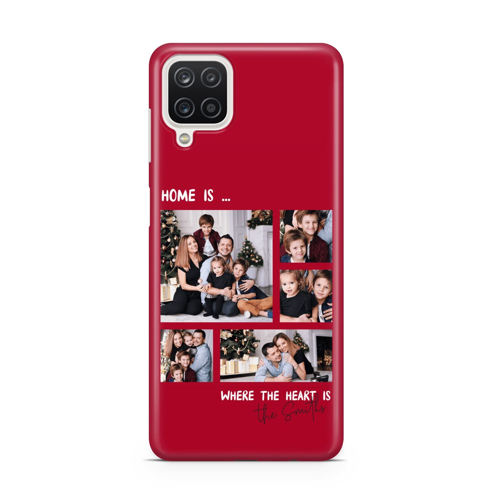 Christmas Family Photo Personalised Samsung A12 Case