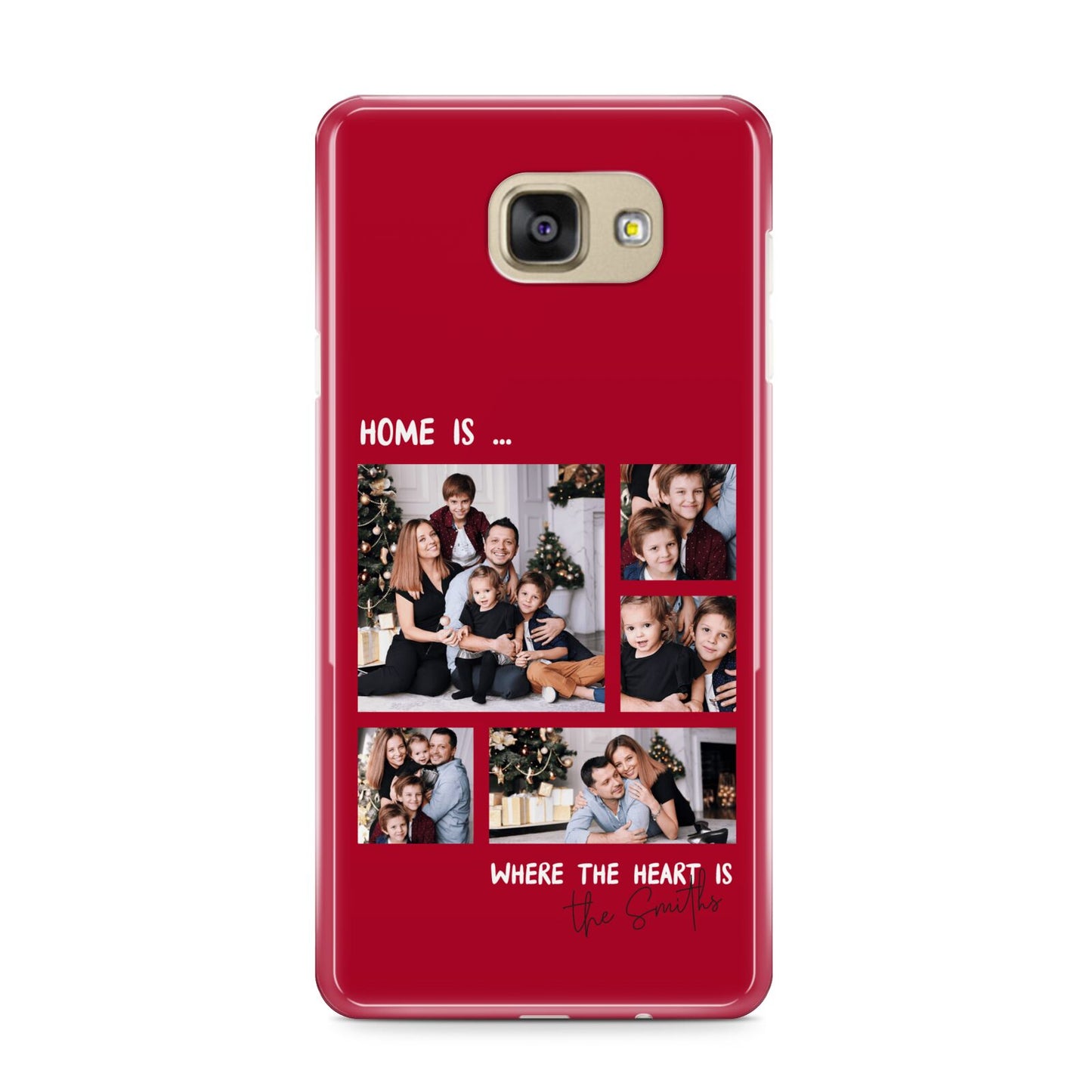 Christmas Family Photo Personalised Samsung Galaxy A9 2016 Case on gold phone