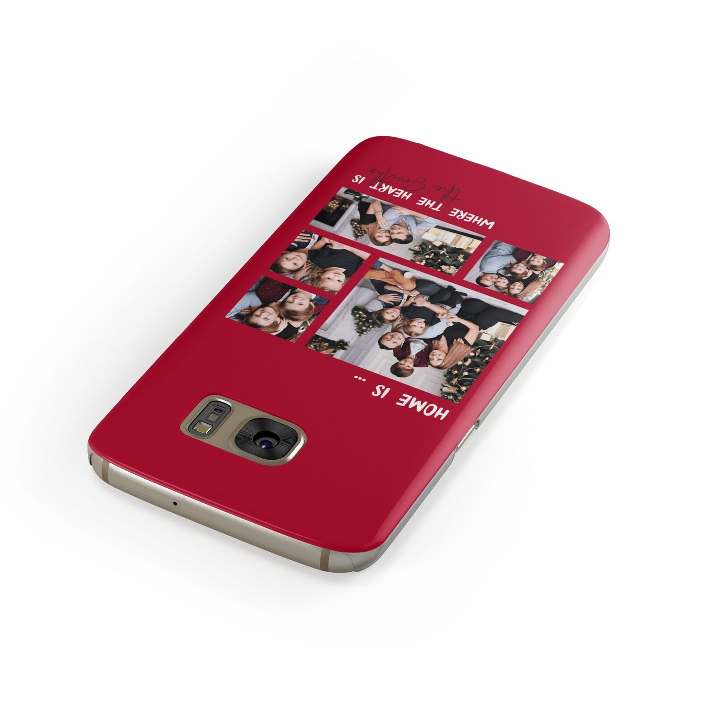 Christmas Family Photo Personalised Samsung Galaxy Case Front Close Up