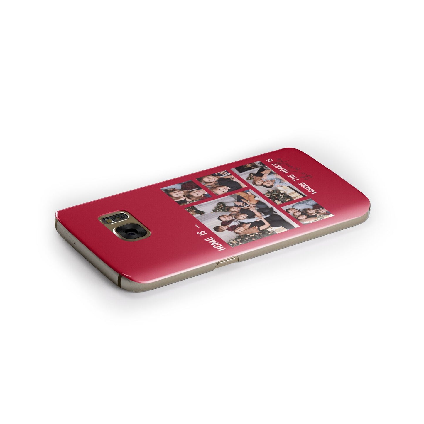 Christmas Family Photo Personalised Samsung Galaxy Case Side Close Up