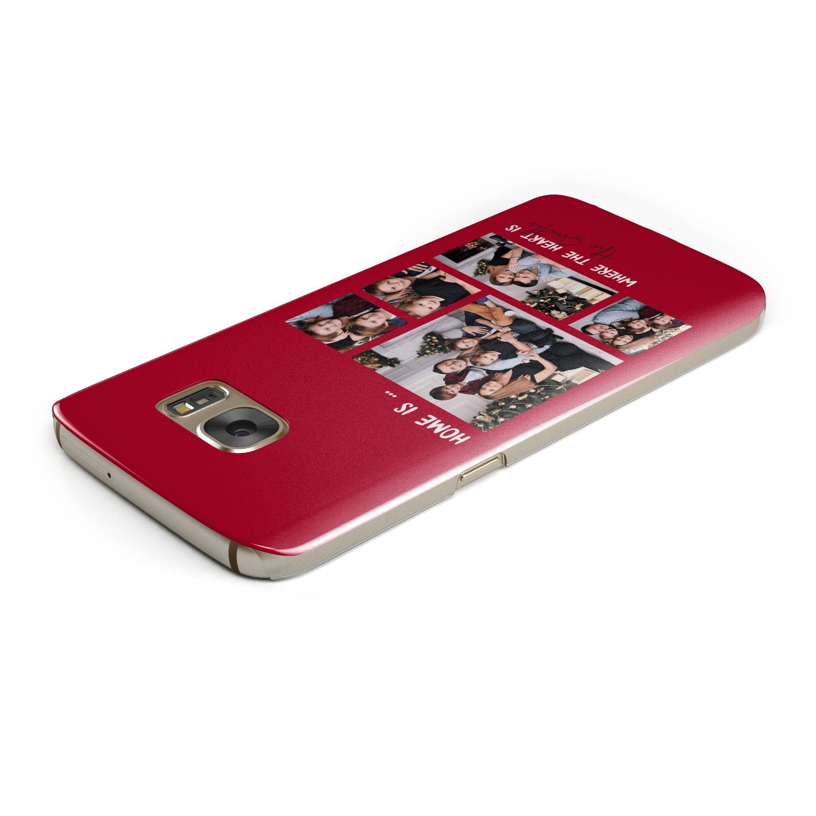 Christmas Family Photo Personalised Samsung Galaxy Case Top Cutout