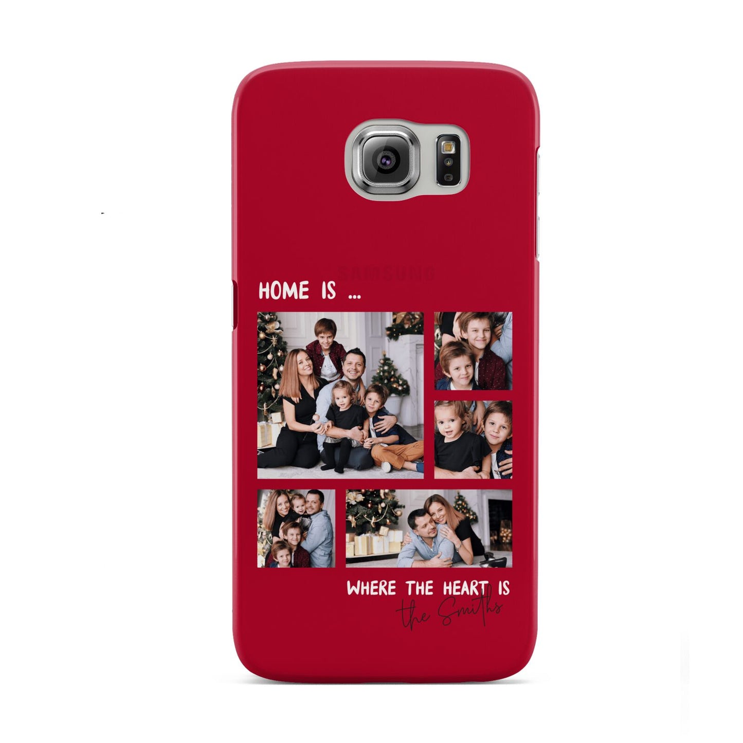 Christmas Family Photo Personalised Samsung Galaxy S6 Case