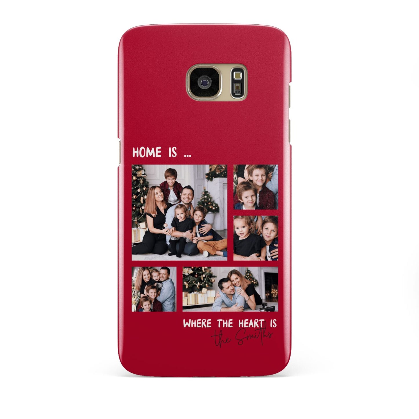 Christmas Family Photo Personalised Samsung Galaxy S7 Edge Case