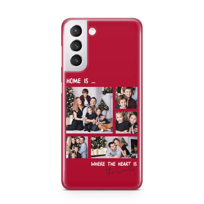 Christmas Family Photo Personalised Samsung S21 Case