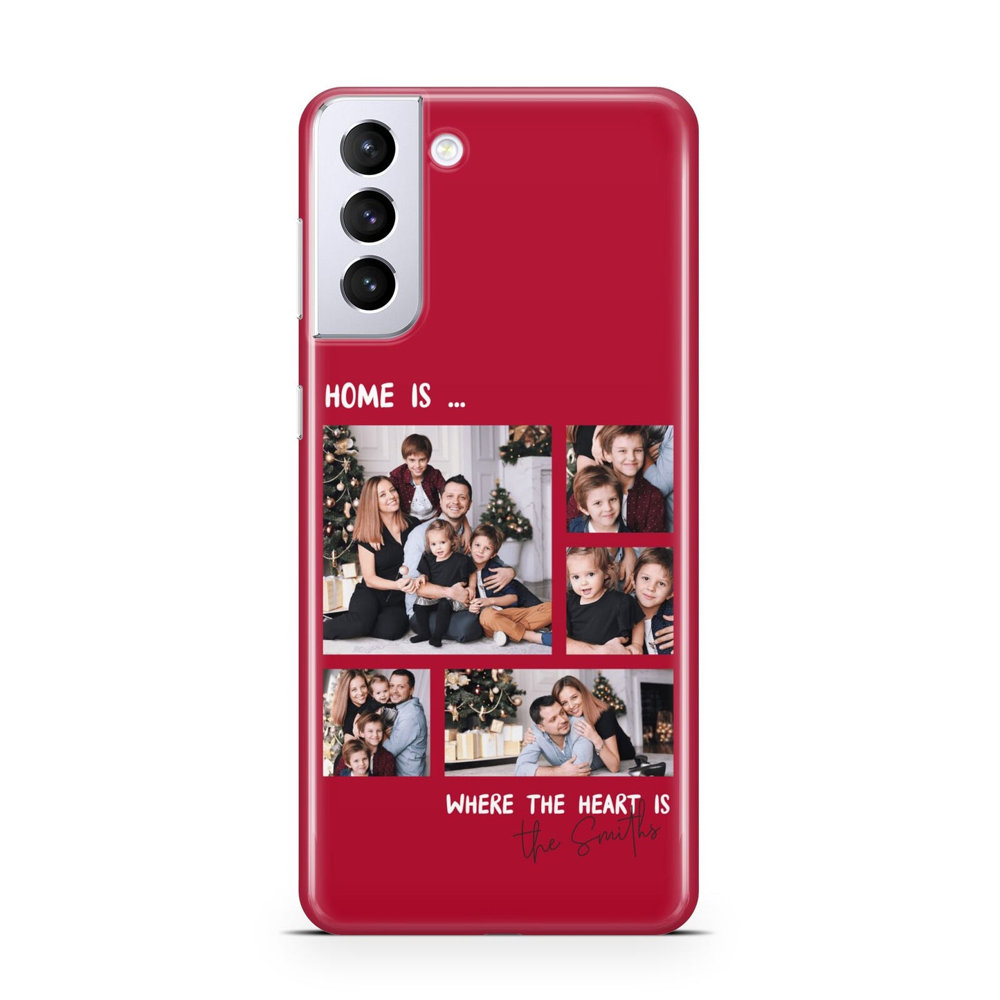 Christmas Family Photo Personalised Samsung S21 Plus Case