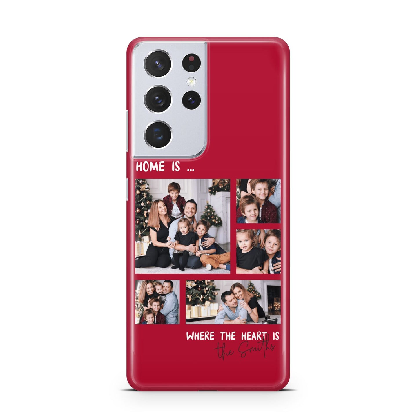 Christmas Family Photo Personalised Samsung S21 Ultra Case