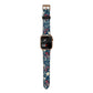 Christmas Floral Apple Watch Strap Size 38mm with Gold Hardware