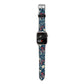 Christmas Floral Apple Watch Strap Size 38mm with Silver Hardware