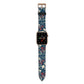 Christmas Floral Apple Watch Strap with Gold Hardware