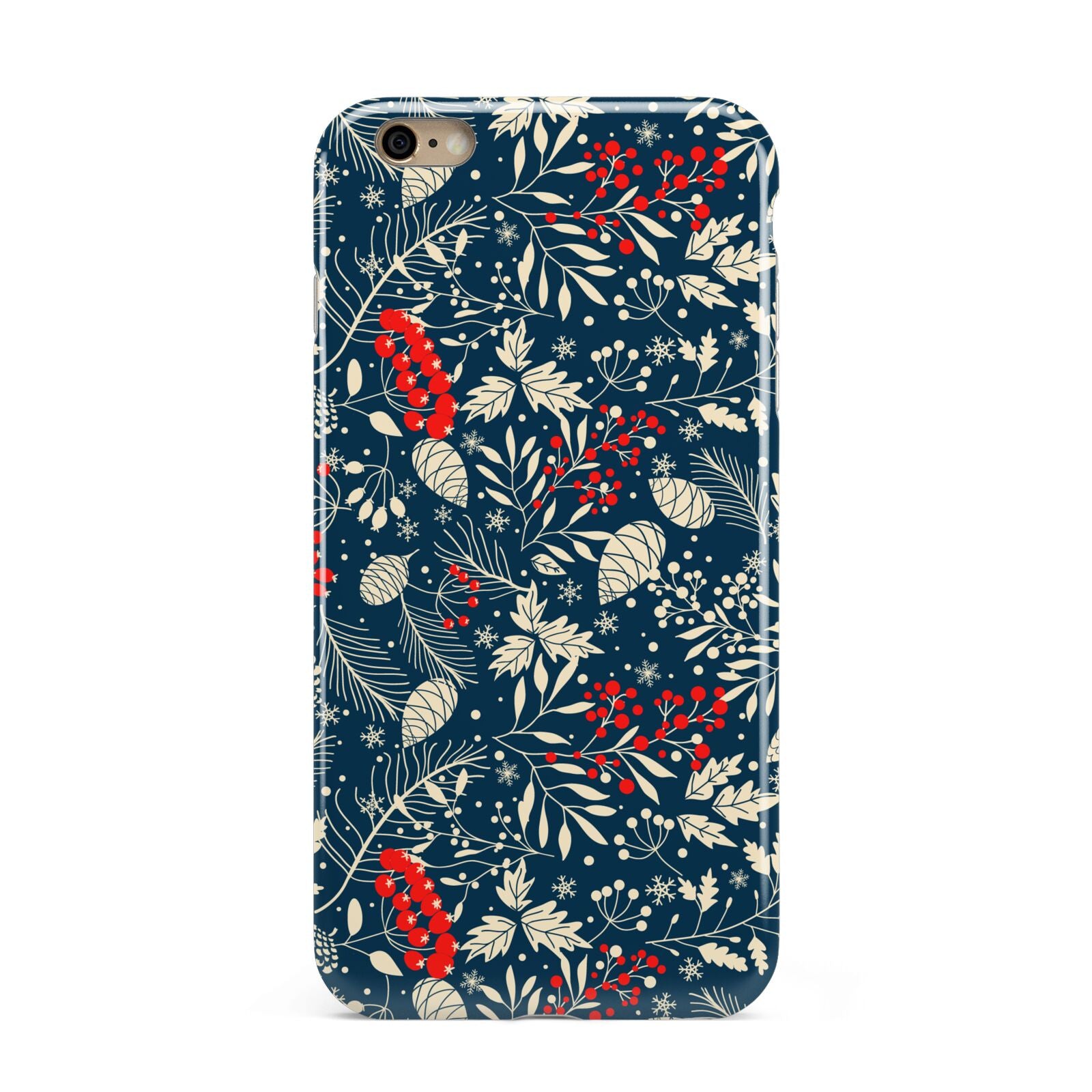 Christmas Floral iPhone Case Dyefor