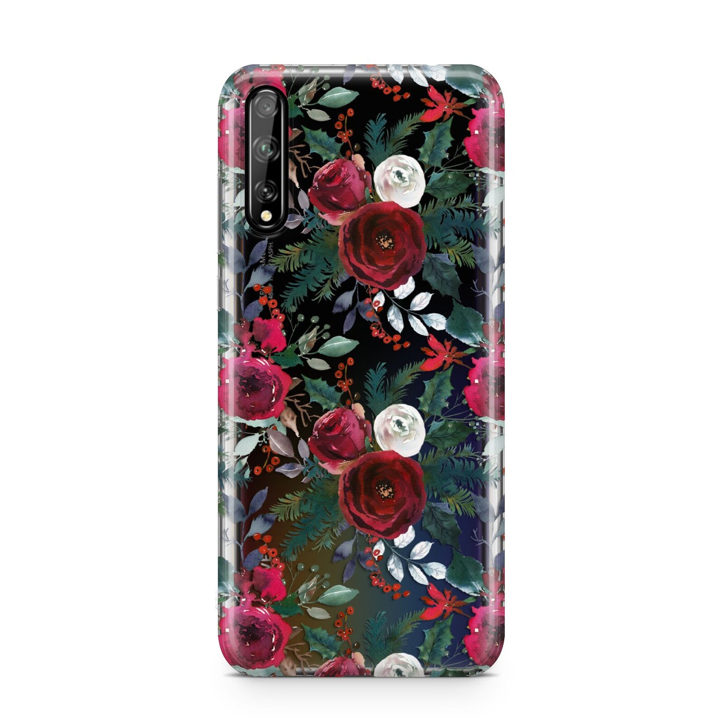 Christmas Floral Pattern Huawei Enjoy 10s Phone Case