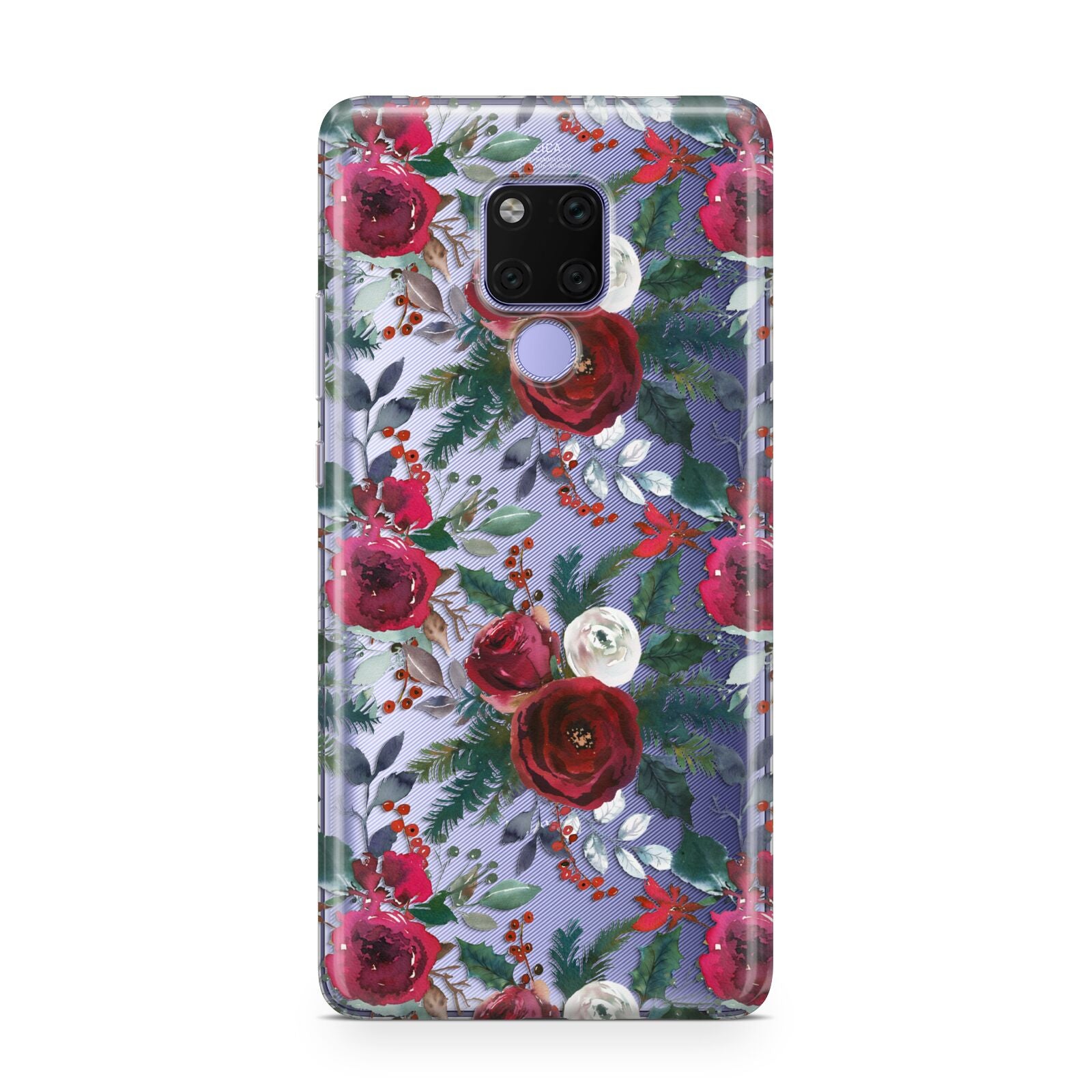 Christmas Floral Pattern Huawei Mate 20X Phone Case