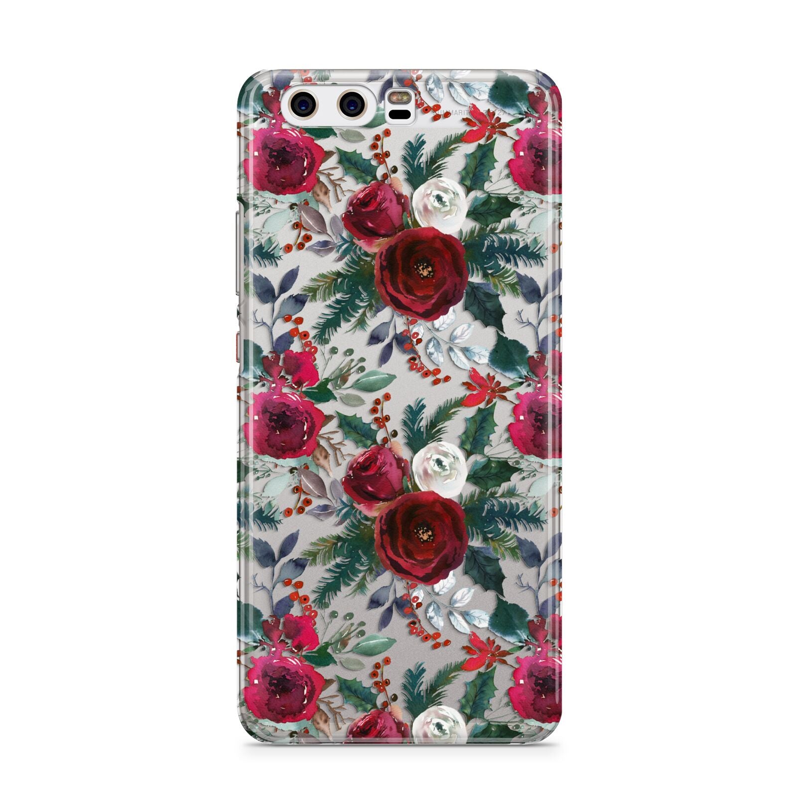 Christmas Floral Pattern Huawei P10 Phone Case