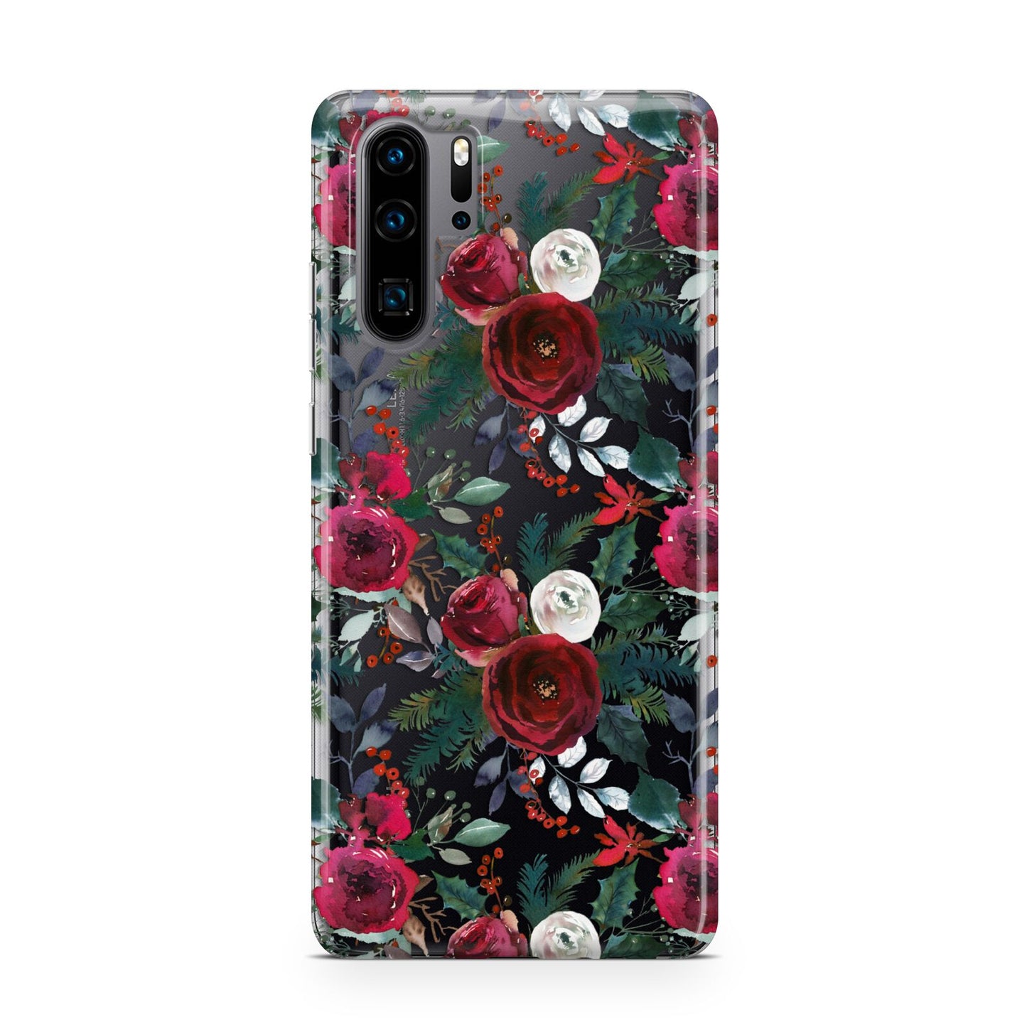 Christmas Floral Pattern Huawei P30 Pro Phone Case