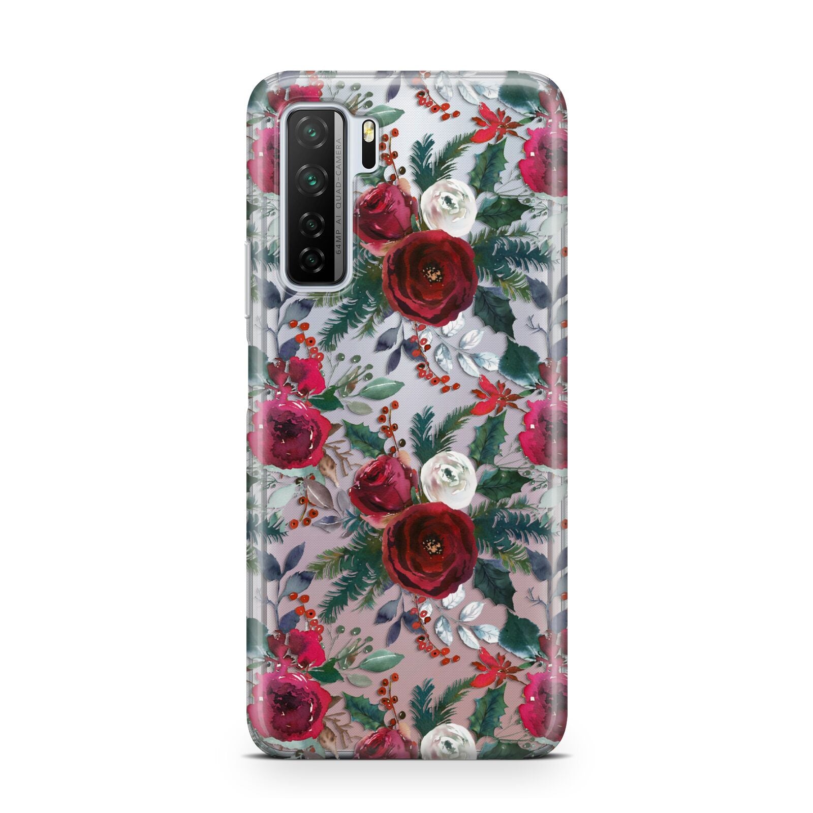 Christmas Floral Pattern Huawei P40 Lite 5G Phone Case