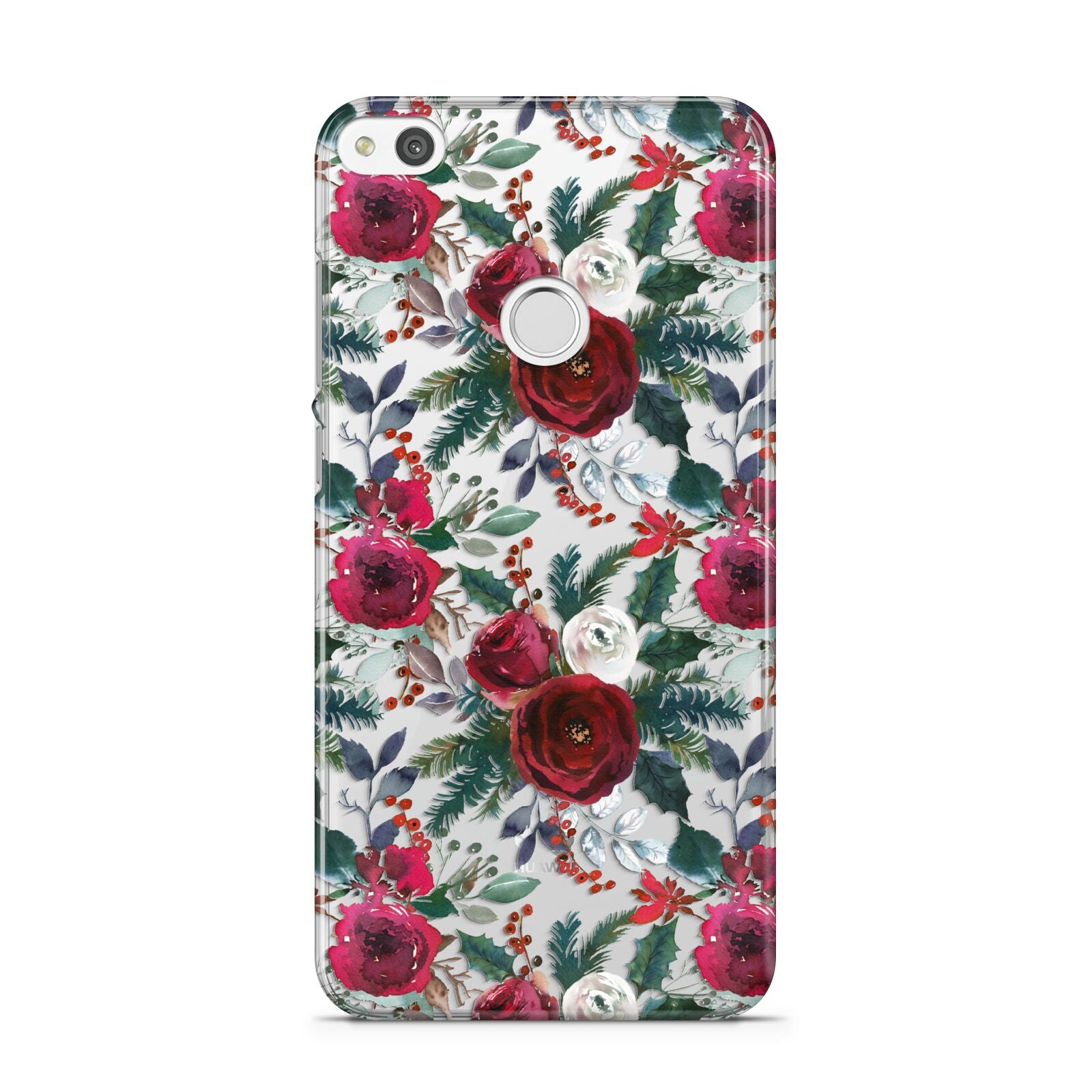 Christmas Floral Pattern Huawei P8 Lite Case