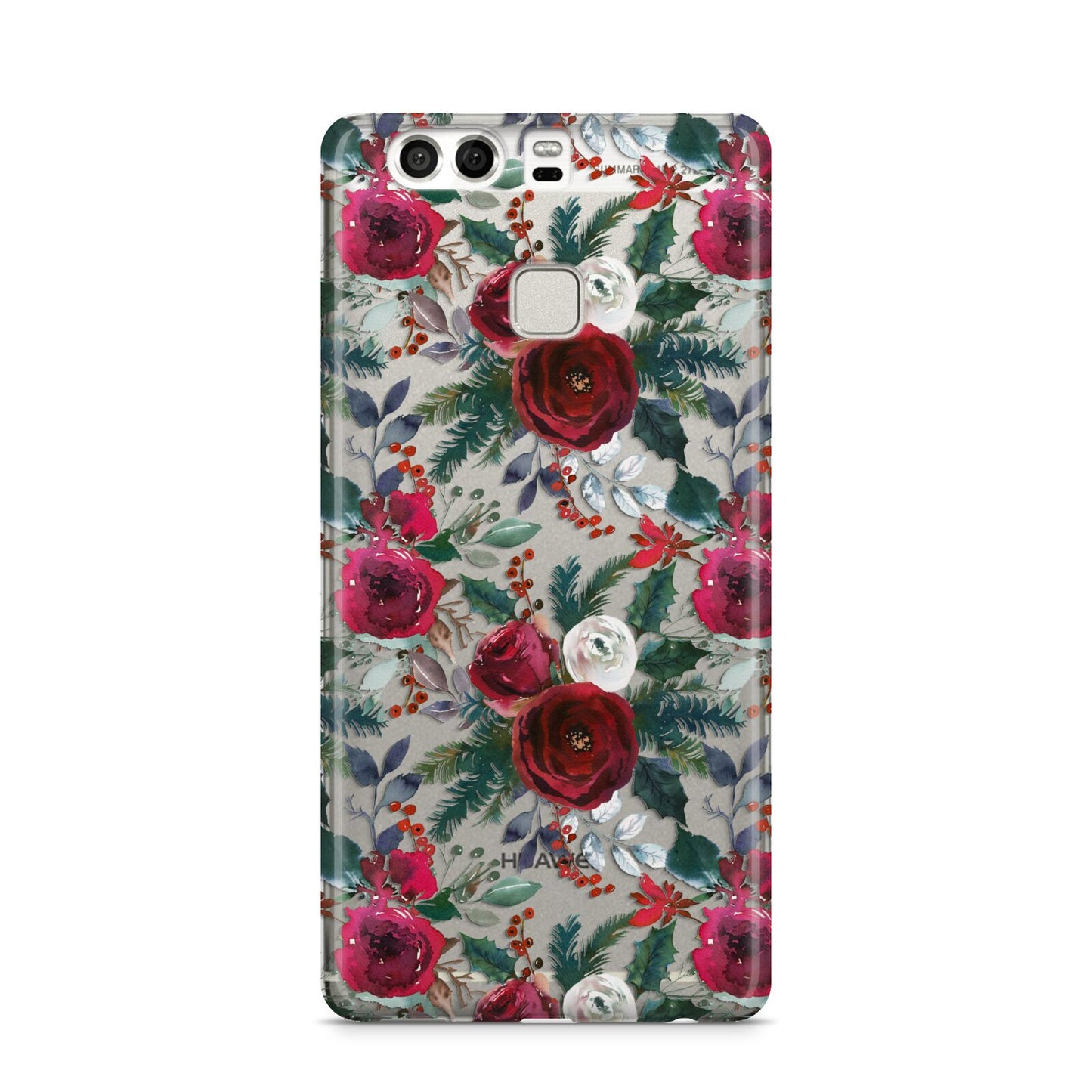 Christmas Floral Pattern Huawei P9 Case