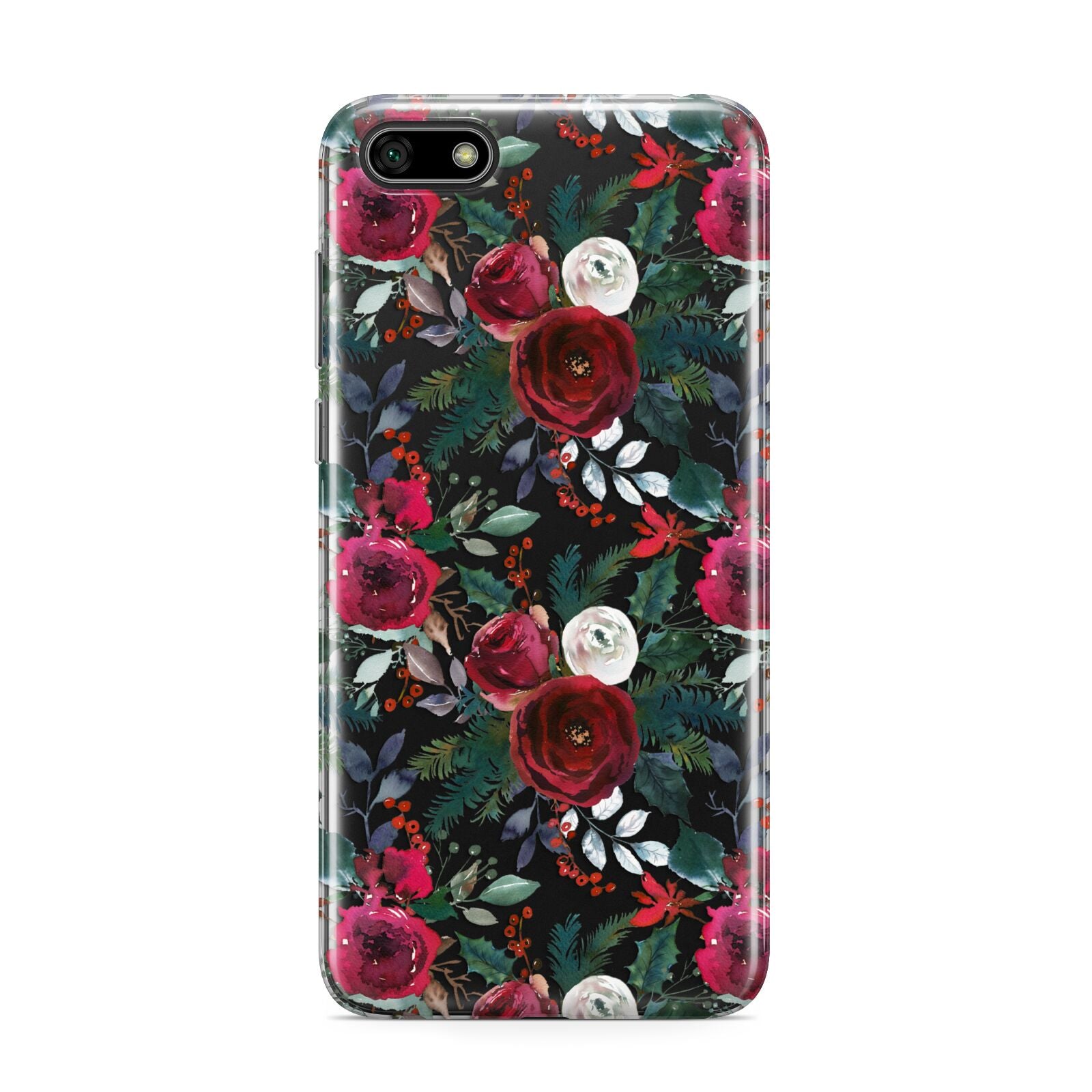 Christmas Floral Pattern Huawei Y5 Prime 2018 Phone Case