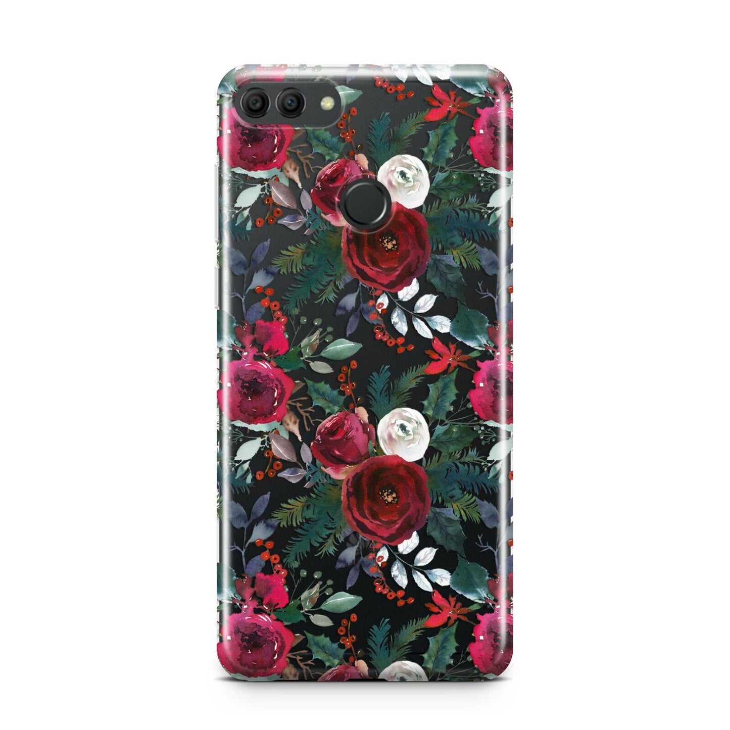 Christmas Floral Pattern Huawei Y9 2018