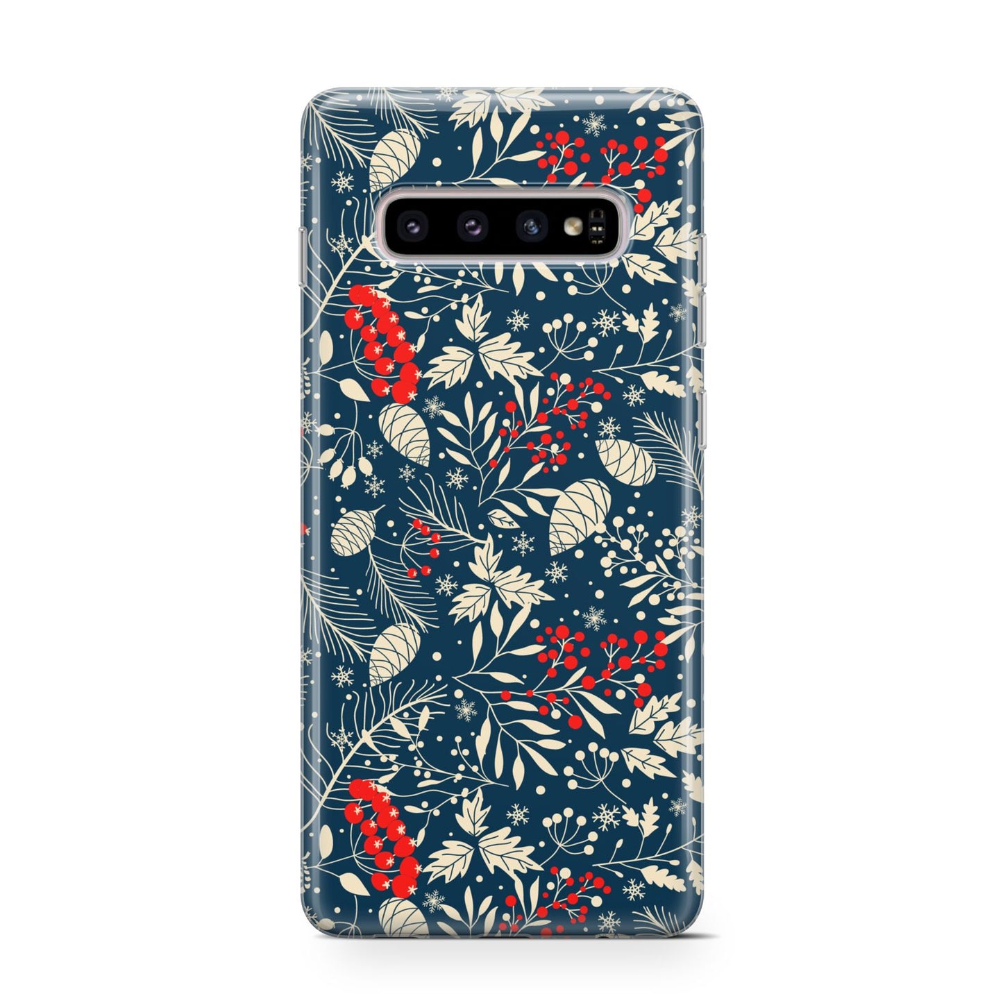 Christmas Floral Protective Samsung Galaxy Case