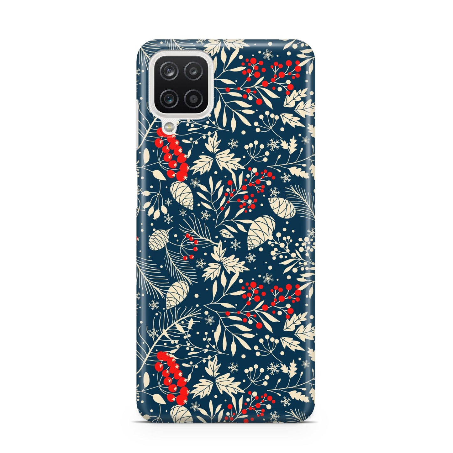 Christmas Floral Samsung A12 Case