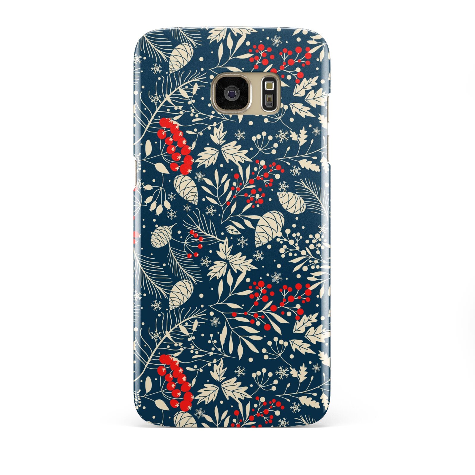 Christmas Floral Samsung Galaxy S7 Edge Case