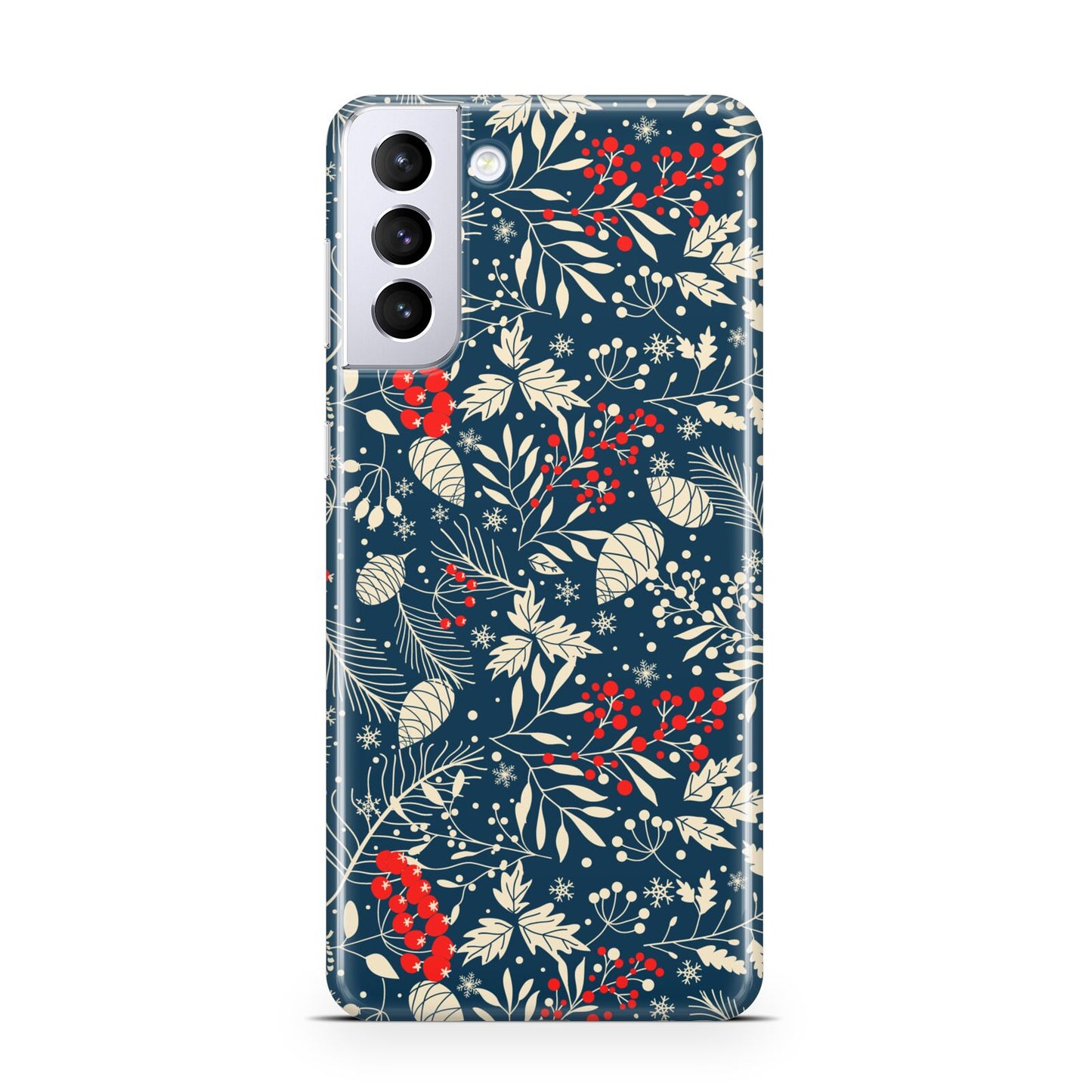 Christmas Floral Samsung S21 Plus Case