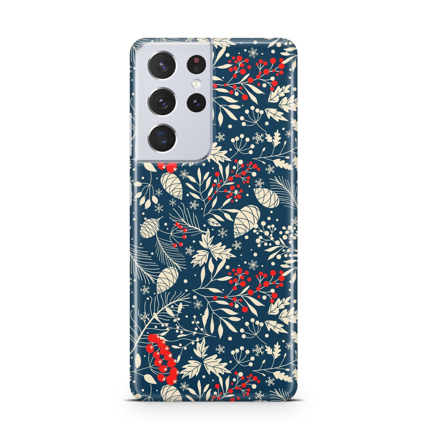 Christmas Floral Samsung S21 Ultra Case