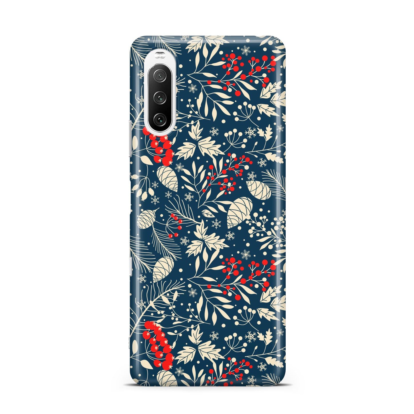 Christmas Floral Sony Xperia 10 III Case