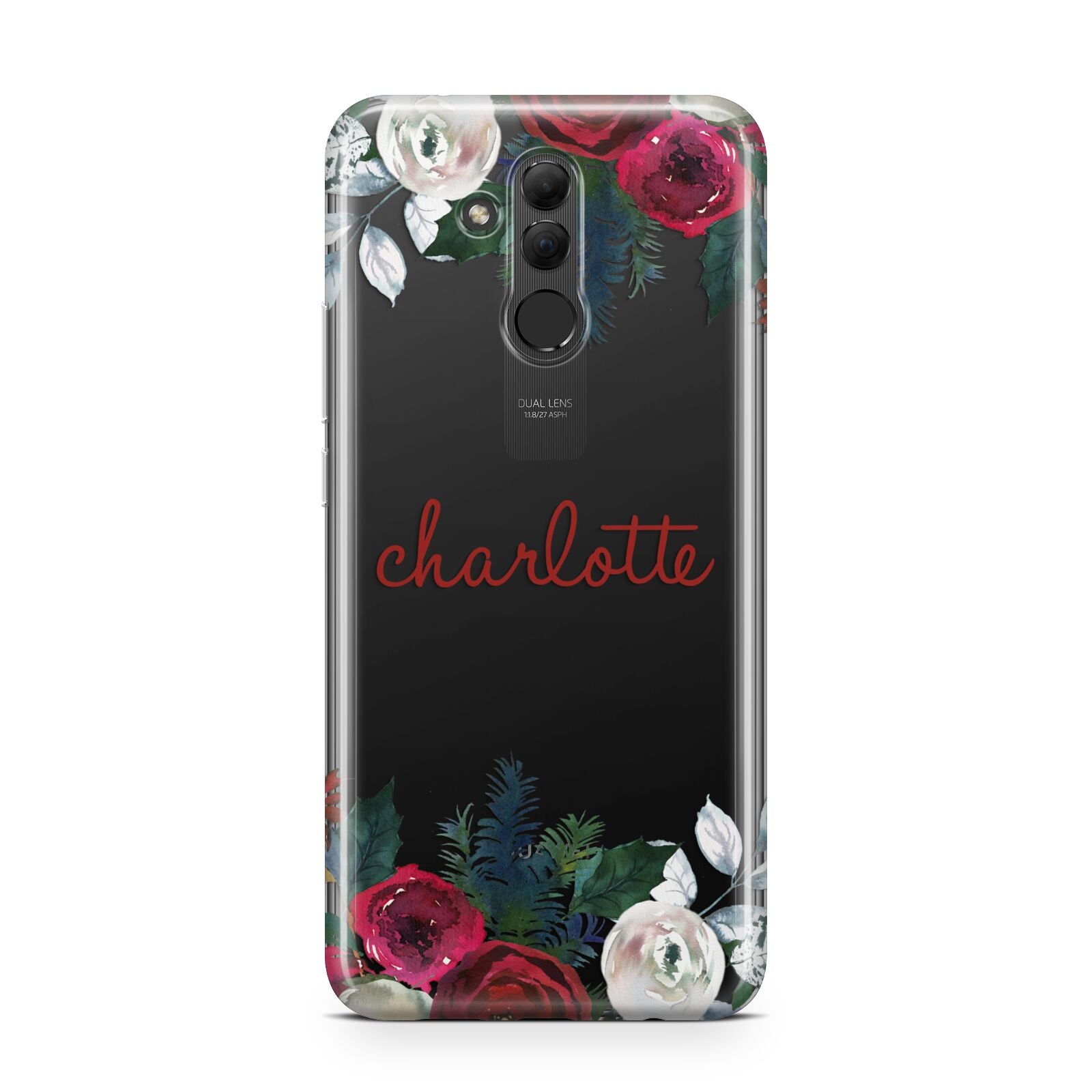 Christmas Flowers Personalised Huawei Mate 20 Lite