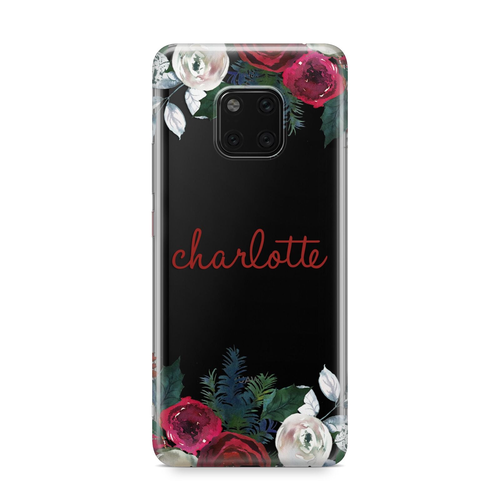 Christmas Flowers Personalised Huawei Mate 20 Pro Phone Case