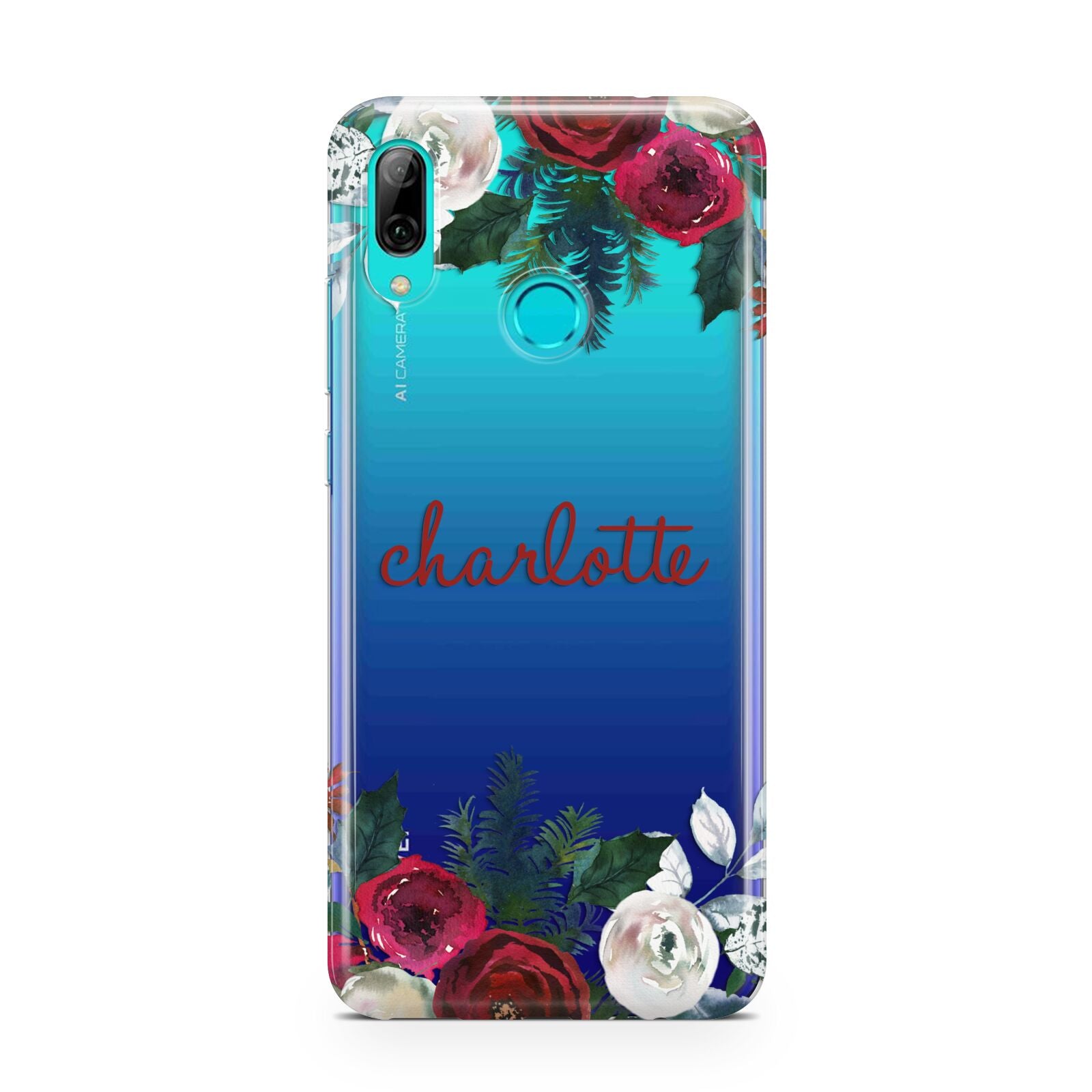 Christmas Flowers Personalised Huawei P Smart 2019 Case