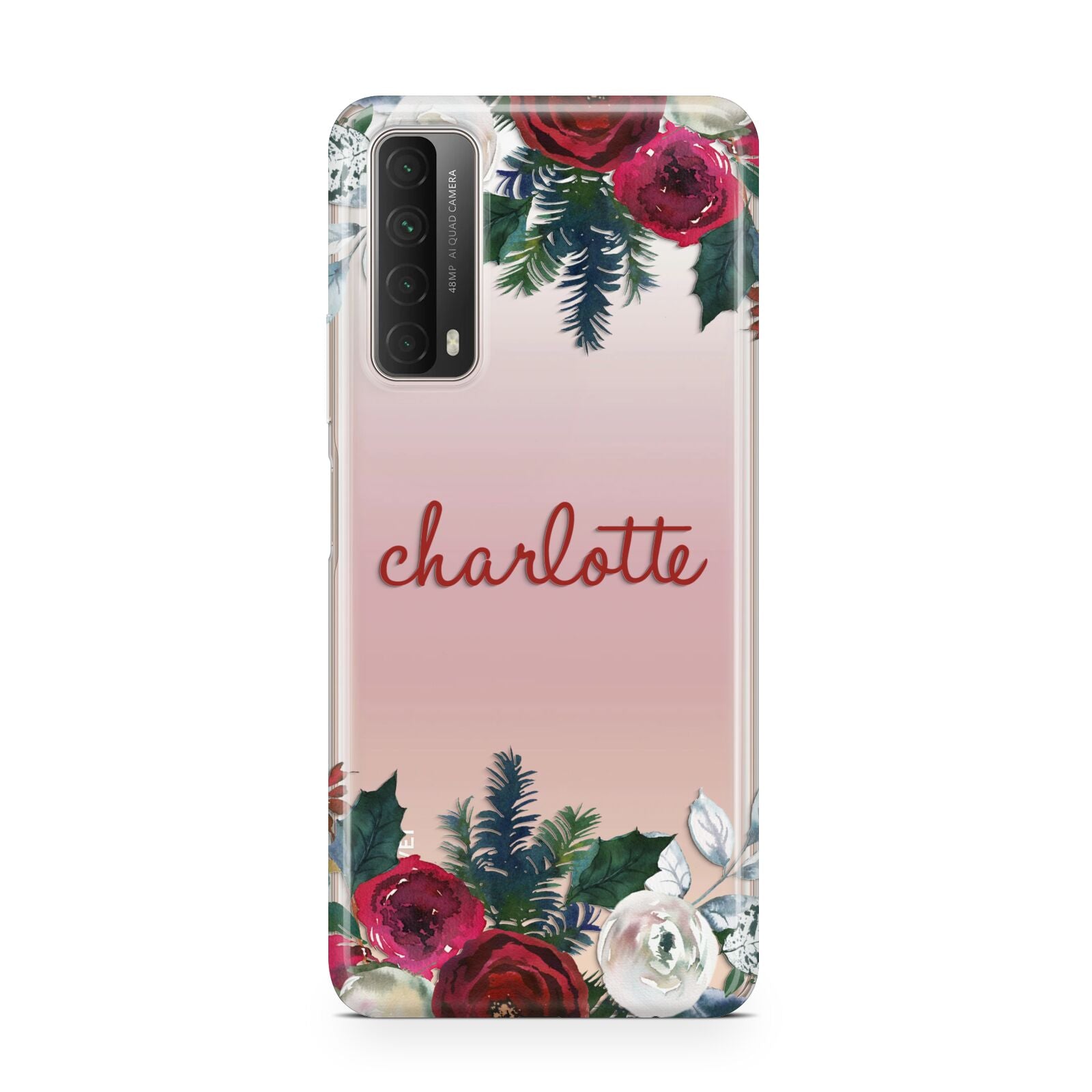 Christmas Flowers Personalised Huawei P Smart 2021