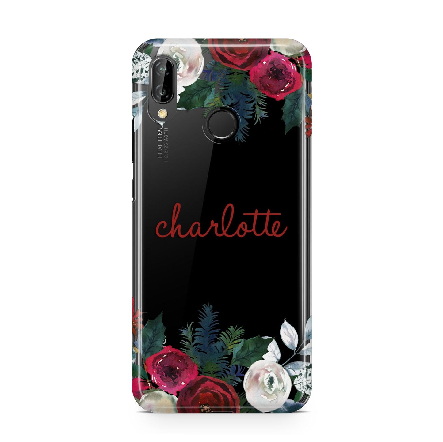 Christmas Flowers Personalised Huawei P20 Lite Phone Case