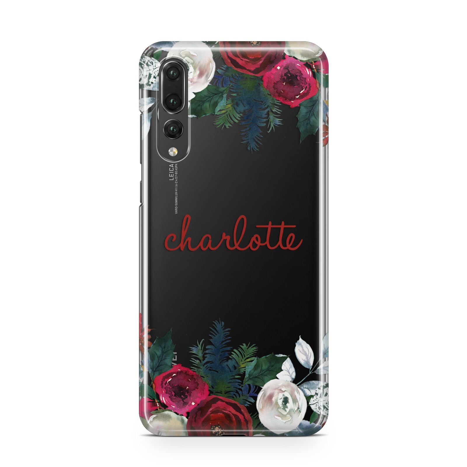 Christmas Flowers Personalised Huawei P20 Pro Phone Case