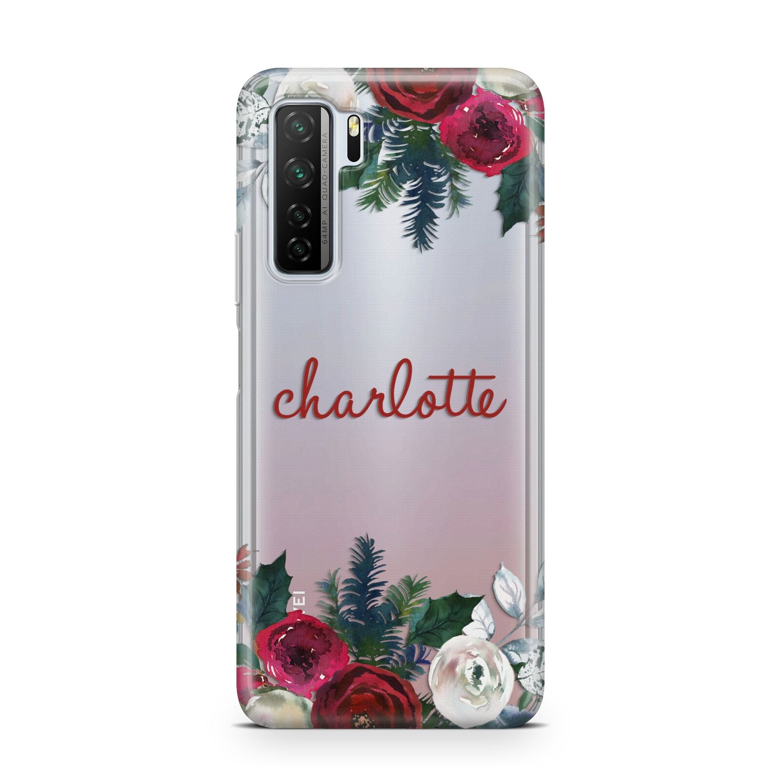 Christmas Flowers Personalised Huawei P40 Lite 5G Phone Case