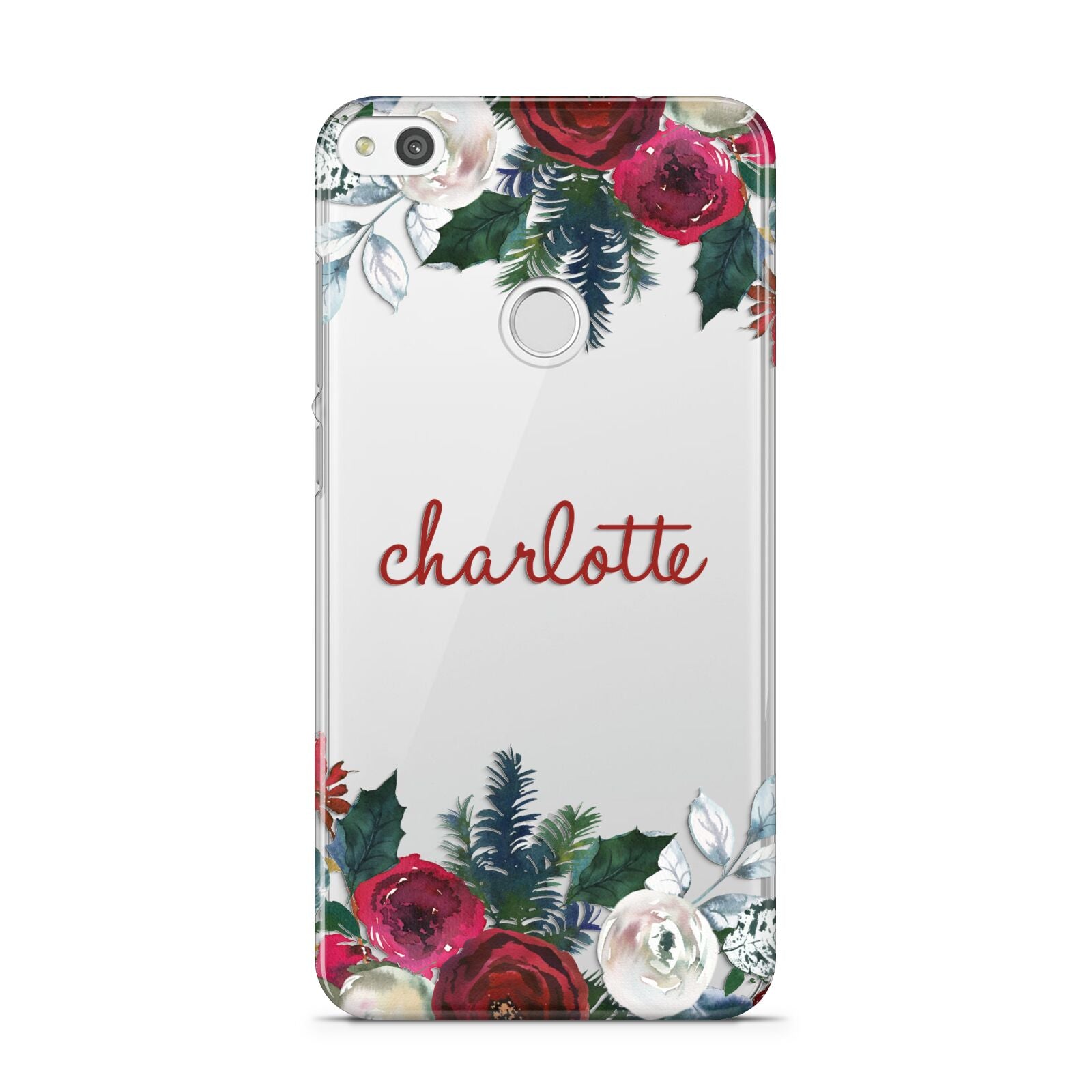 Christmas Flowers Personalised Huawei P8 Lite Case