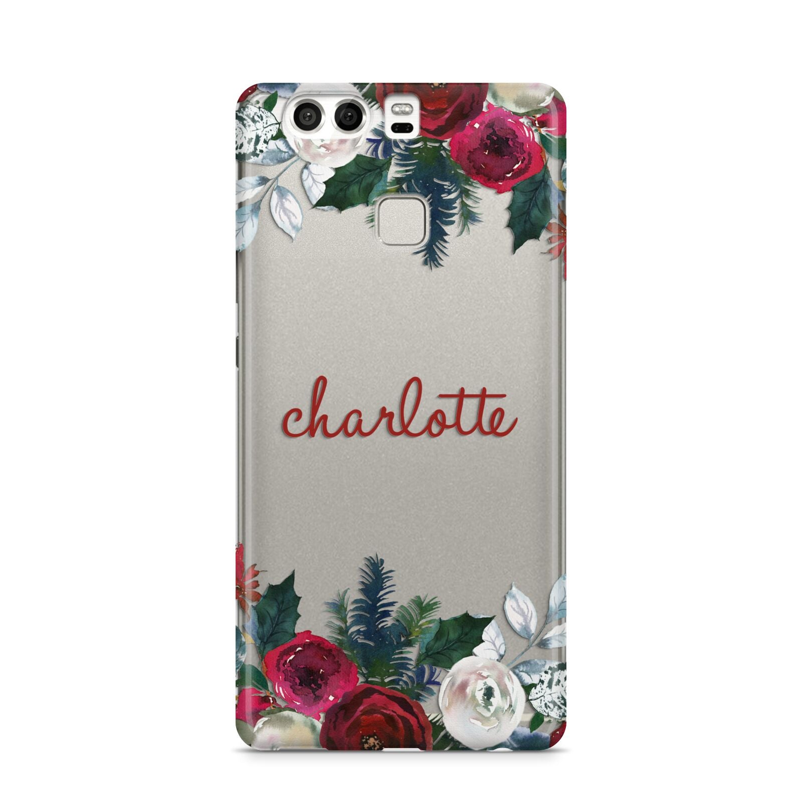 Christmas Flowers Personalised Huawei P9 Case